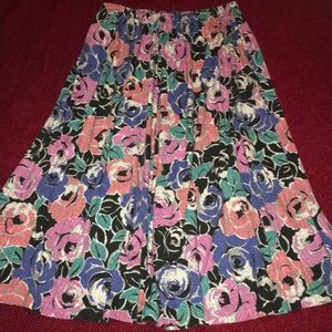 Floral Midi Skirt